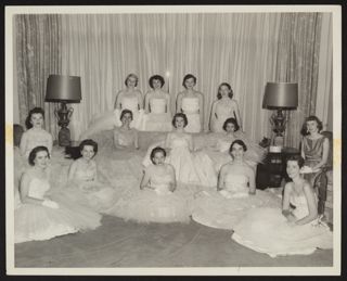 Gamma Mu Charter Members at Installation Photograph, April 14, 1956