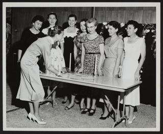 Signing of the Gamma Pi Chapter Charter Photograph, May 3, 1958
