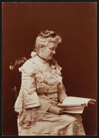Martha Foote Crow Reading Photograph