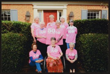 Nine Beta Iota Alumnae at 50-Year Reunion Photograph
