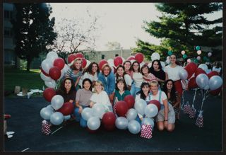 Epsilon Kappa Chapter Members on Bid Day Photograph, Fall 1995