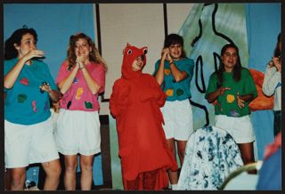 Eta Lambda Chapter Members Performing "Little Mermaid" Skit Photograph, November 2, 1991