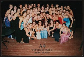 Delta Gamma Chapter Members at Formal Photograph, April 13, 2002
