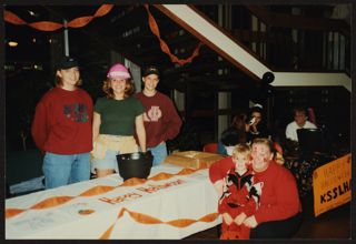Delta Xi Chapter Members at Trick-or-Treat in the Student Union Photograph
