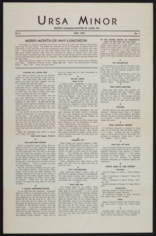 Ursa Minor, Vol. 3, No. 1, May 1941