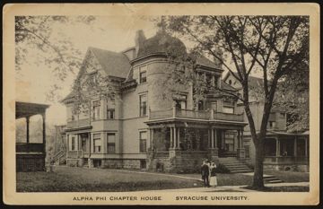 Alpha Original Walnut Place Chapter House Postcard, 1920s