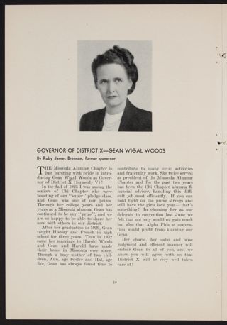 Governor of District X - Gean Wigal Woods