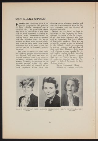 State Alumnae Chairmen