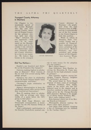 By the Way and Present Day Personalities: Youngest County Attorney in Montana