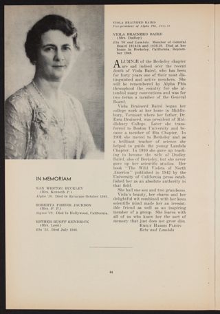 In Memoriam, January 1947