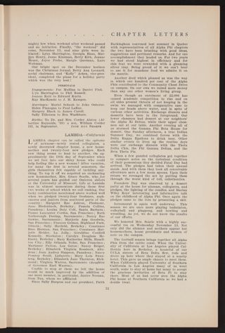 Chapter Letters: Lambda - California, January 1947