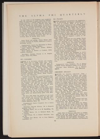 Chapter Letters: Nu - Nebraska, January 1947