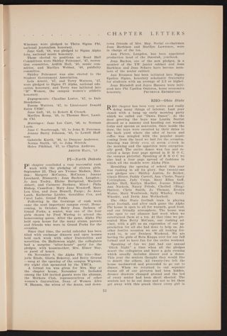 Chapter Letters: Rho - Ohio State, January 1947
