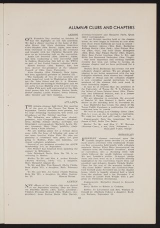 Alumnae Clubs and Chapters: Akron, January 1947