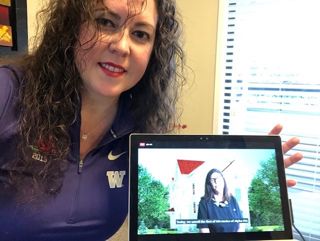 Lauren A. Ozuna Attending 2020 Founders' Day Virtually Photograph