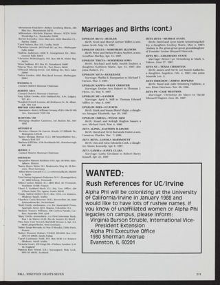 Alumnae Life: Marriages & Births, Fall 1987, Continued