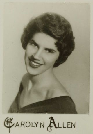 Beta Mu Chapter Composite Detail, Carolyn Allen, 1959-1960
