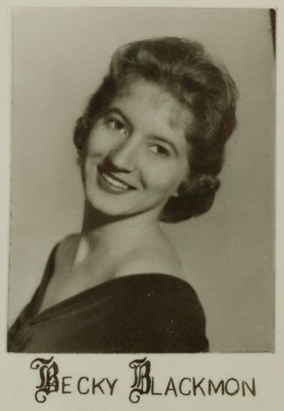 Beta Mu Chapter Composite Detail, Becky Blackmon, 1959-1960
