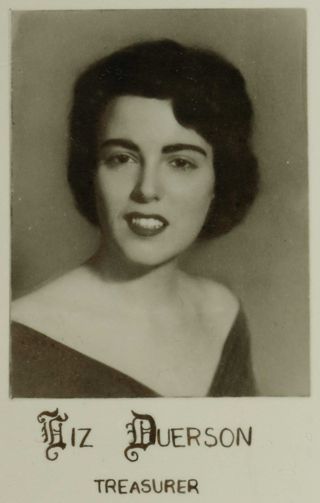 Beta Mu Chapter Composite Detail, Liz Duerson, 1959-1960