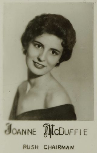 Beta Mu Chapter Composite Detail, Joanne McDuffie, 1959-1960