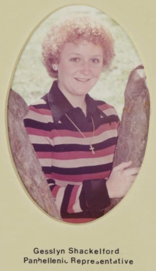 Beta Gamma Chapter Composite Detail, Gesslyn Shackelford, 1975-1976