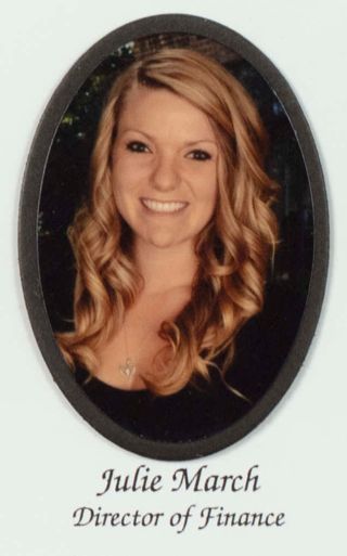 Beta Gamma Chapter Composite Detail, Julie March, 2012-2013