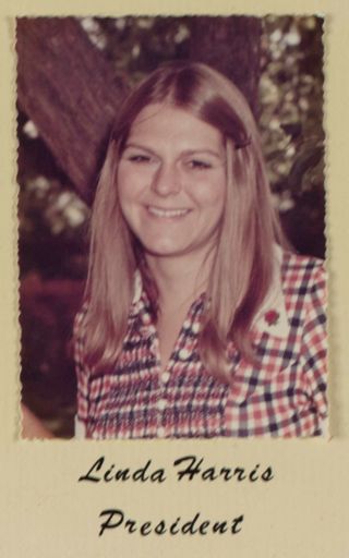 Beta Gamma Chapter Composite Detail, Linda Harris, 1973-1974