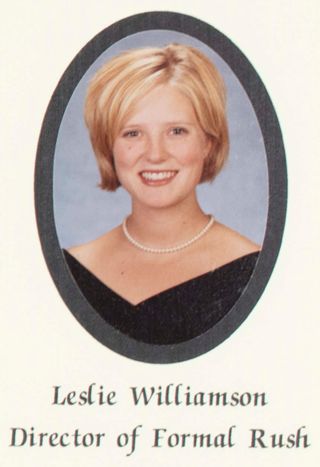 Beta Gamma Chapter Composite Detail, Leslie Williamson, 1999-2000