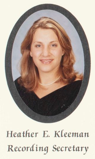 Beta Gamma Chapter Composite Detail, Heather E. Kleeman, 1999-2000