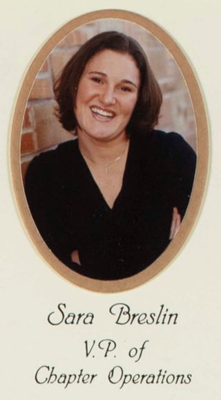 Beta Gamma Chapter Composite Detail, Sara Breslin, 2001-2002