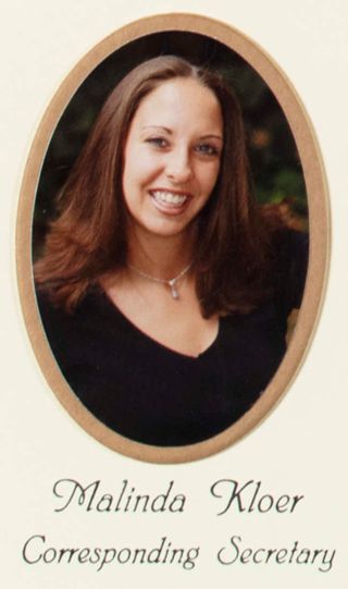 Beta Gamma Chapter Composite Detail, Malinda Kloer, 2001-2002