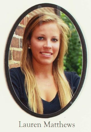 Beta Gamma Chapter Composite Detail, Lauren Matthews, 2009-2010