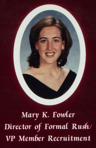 Beta Gamma Chapter Composite Detail, Mary K. Fowler, 1997-1998