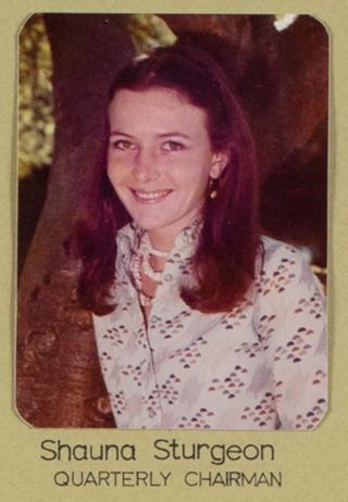 Beta Gamma Chapter Composite Detail, Shauna Sturgeon, 1974-1975