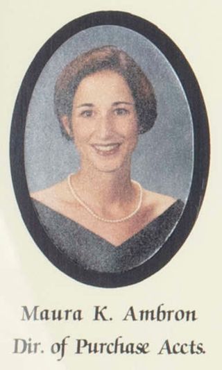 Beta Gamma Chapter Composite Detail, Maura K. Ambron, 1998-1999