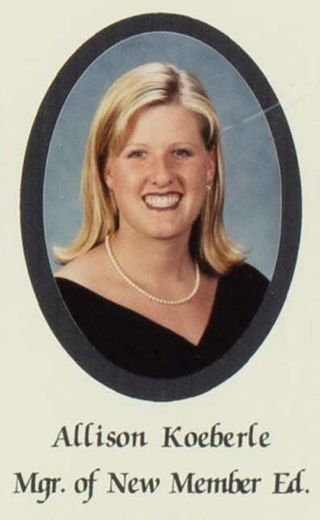 Beta Gamma Chapter Composite Detail, Allison Koeberle, 1998-1999