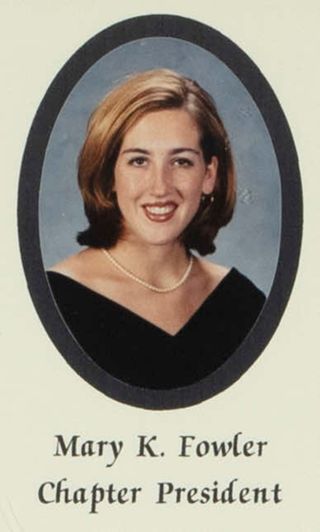 Beta Gamma Chapter Composite Detail, Mary K. Fowler, 1998-1999