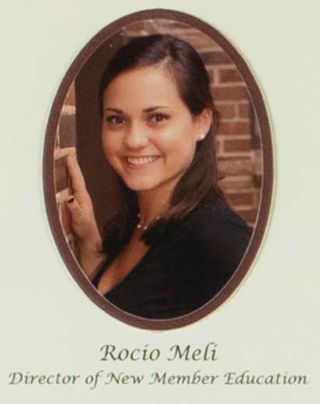 Beta Gamma Chapter Composite Detail, Rocio Meli, 2008-2009