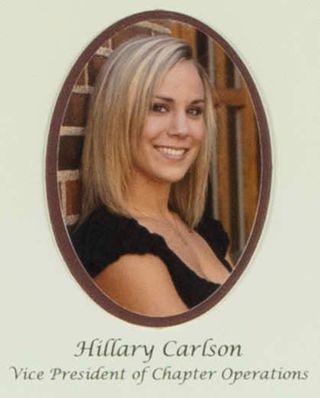 Beta Gamma Chapter Composite Detail, Hillary Carlson, 2008-2009