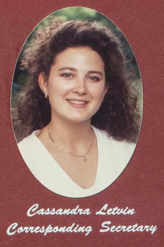 Beta Gamma Chapter Composite Detail, Cassandra Letvin, 1990-1991