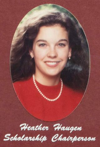 Beta Gamma Chapter Composite Detail, Heather Haugen, 1990-1991