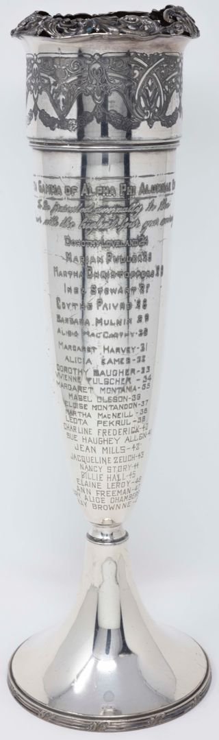 Beta Gamma of Alpha Phi Alumnae Cup, 1924-1957