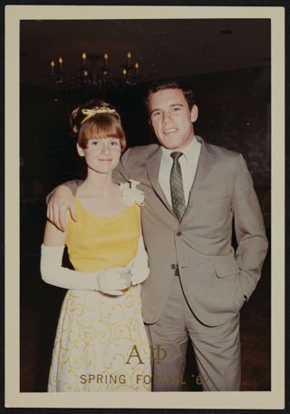 Unidentified Couple at Spring Formal Photograph, 1967