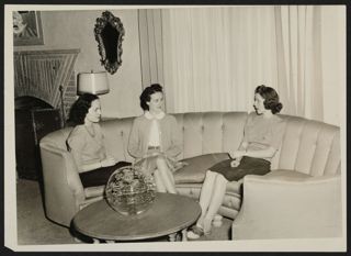Zeuch, Martin, and Stillson on a Couch Photograph