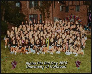 Beta Gamma Chapter Bid Day Group Photograph 2, 2019