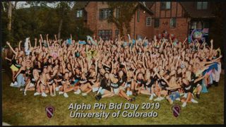 Beta Gamma Chapter Bid Day Group Photograph 1, 2019