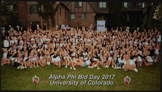 Beta Gamma Chapter Bid Day Group Photograph 1, 2017