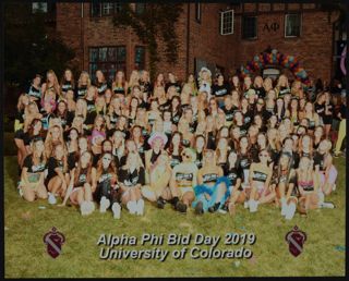 Beta Gamma Chapter Bid Day Group Photograph 10, 2019