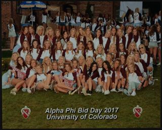 Beta Gamma Chapter Bid Day Group Photograph 2, 2017