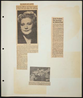 Beta Gamma of Alpha Phi Scrapbook, Page 53